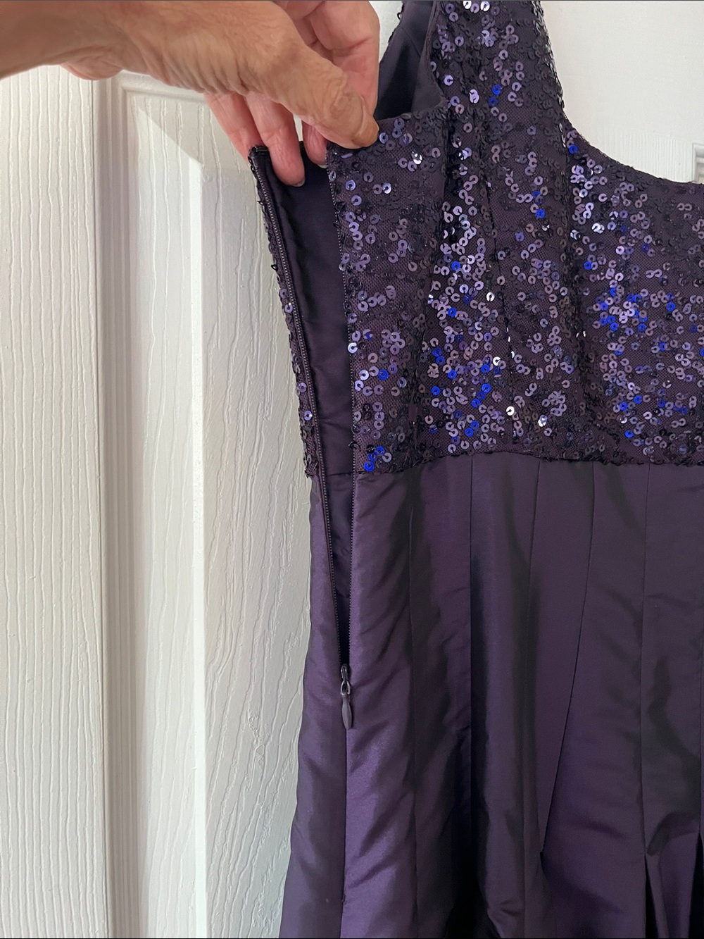 Calvin Klein Purple Sequin Bodice Maxi Dress - Picture 5 of 6